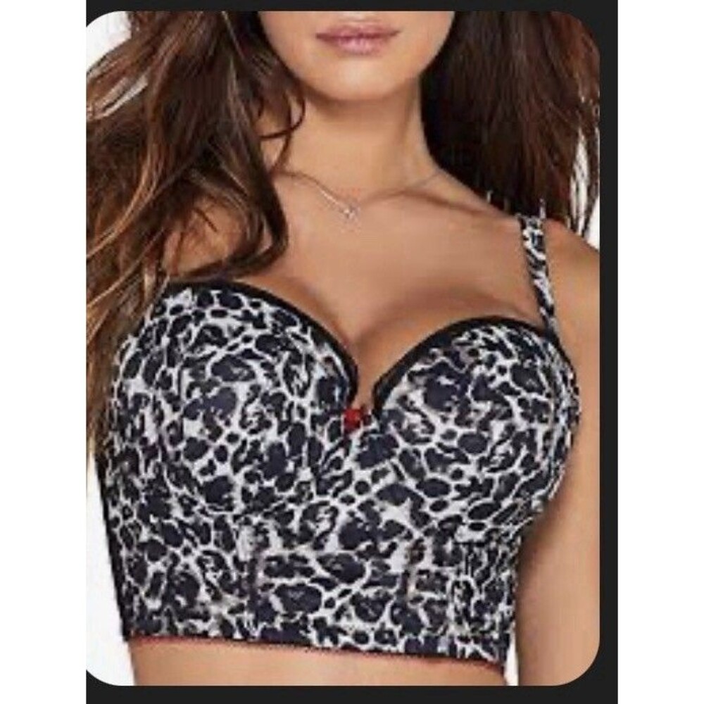 Panache Leopard Print Longline Bra